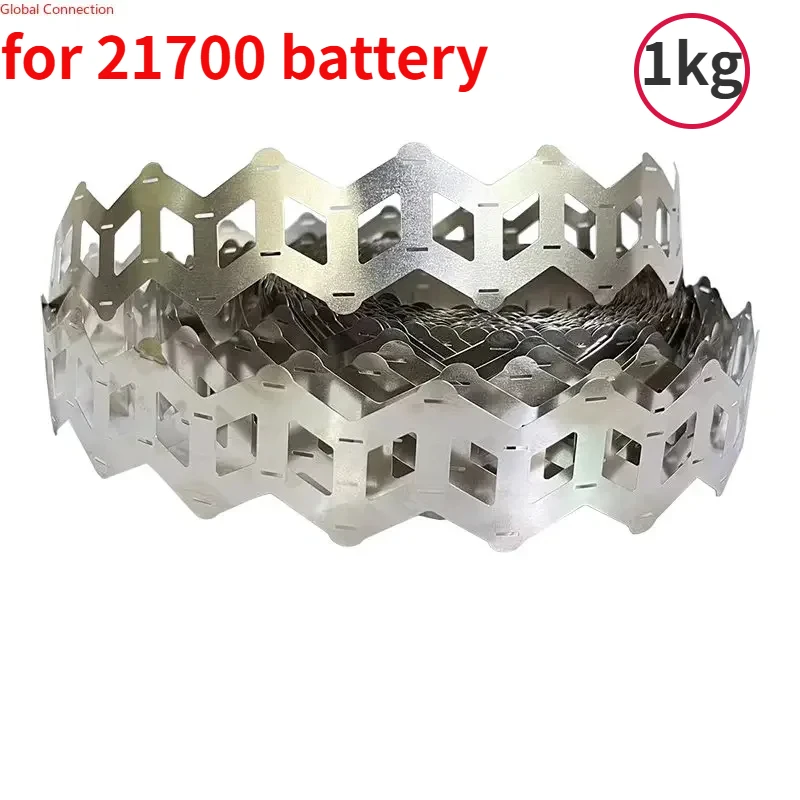 

1kg Wavy Nickel Plated Strip for Spot Welding 2P 21700 Battery Welding Wavy Nickel Belt Connection Piece 0.15x21.5/22.5/22.7mm