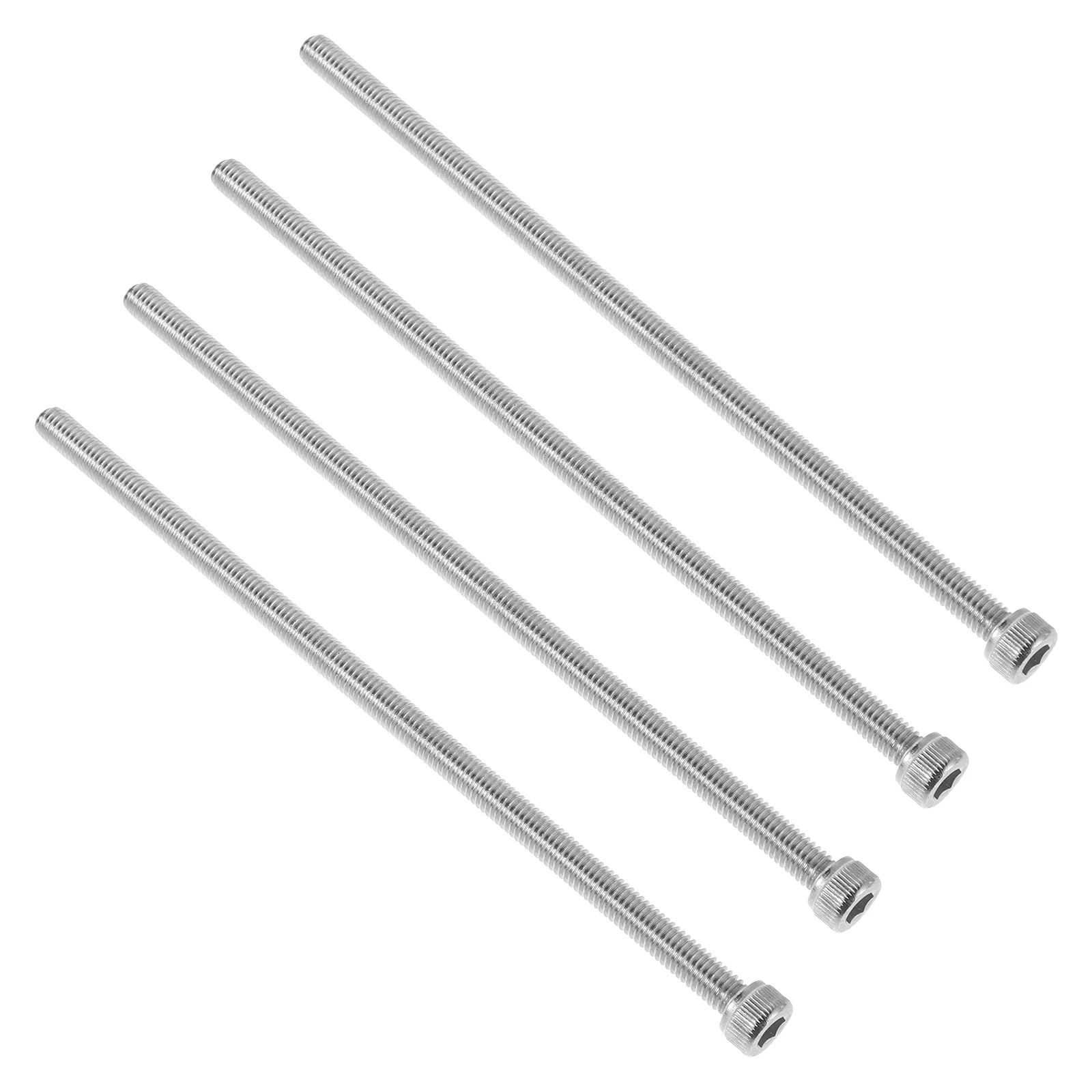 

4Pcs Bike Handlebar Riser Screws M6x150mm Stainless Steel Bike Stem Riser Long Bolts Bicycle Handlebar Extension Adjustment