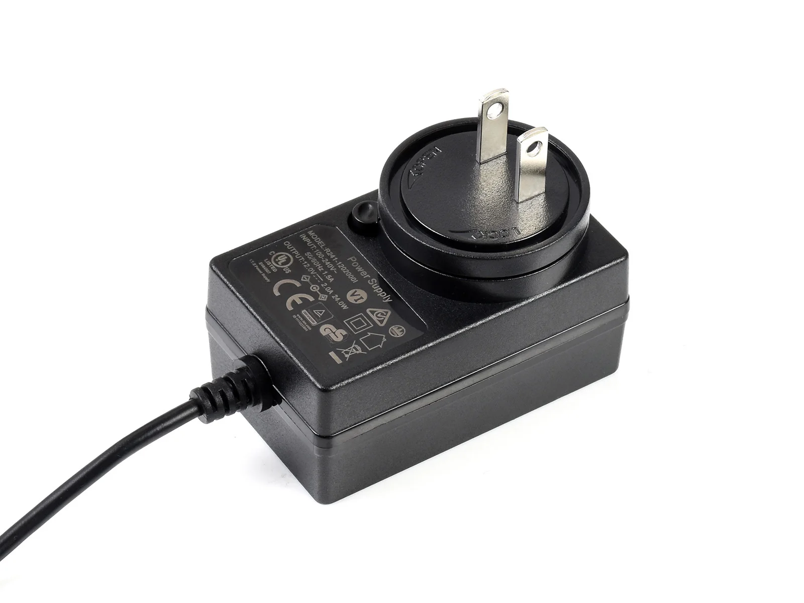 Waveshare Power Supply, Power Adapter, 12V/2A, Jack Output