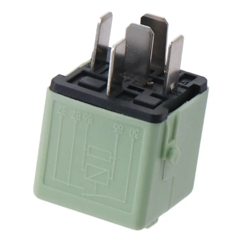 12VDC 61368373700 Reliable 5Pin Plastic Fuel Pump Relay Metal Green V23134-K59-X312 For Select BMW