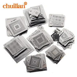 459pcs/lot BGA Reballing Rework Directly Heat Stencils Template Paste Reballing Station kit 10pcs BGA Solder ballsCombination to