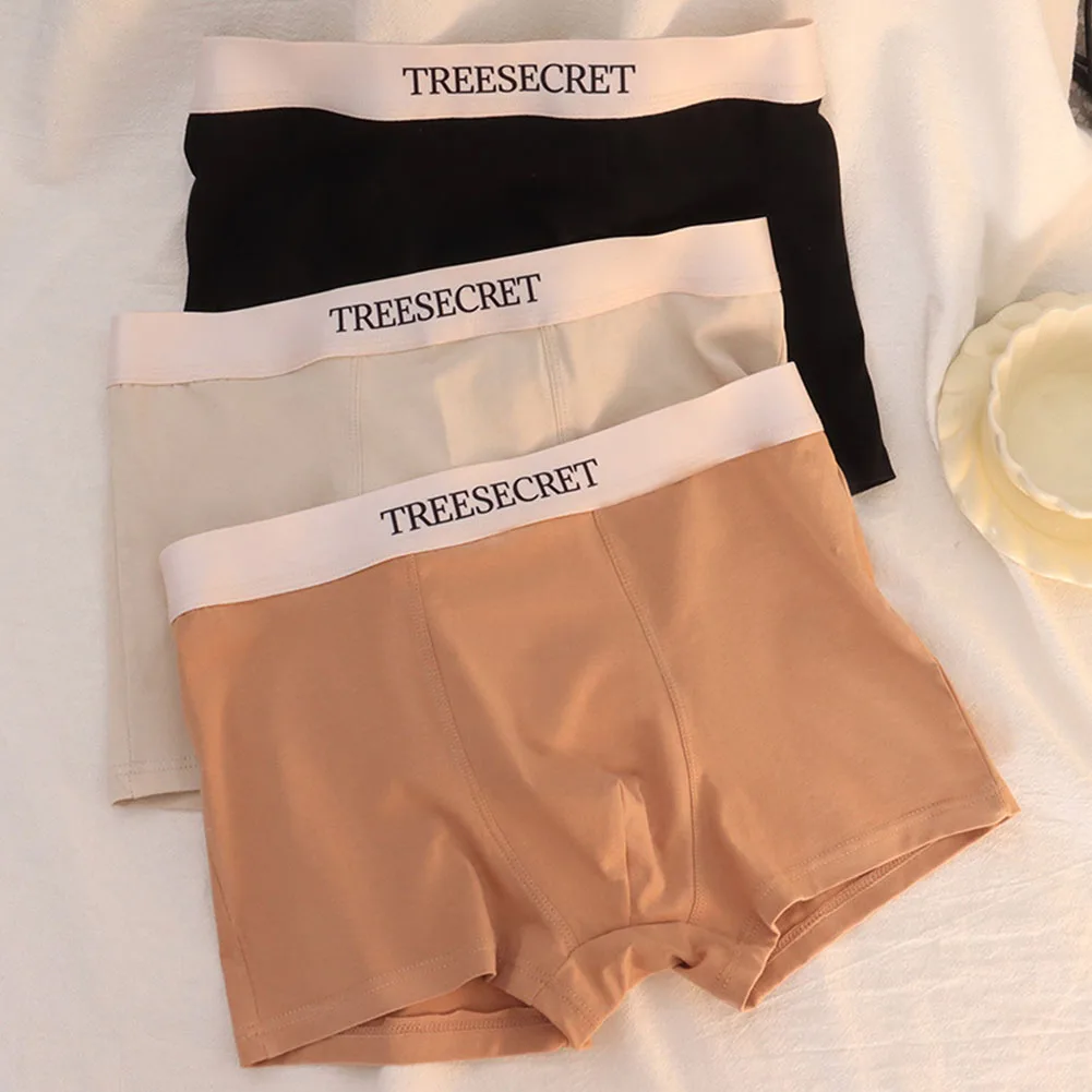 

2023 Men Underwear Flats Oversized Mid-rise Brief Cotton Breathable Underpants For Boys Shorts Шорты Мужские