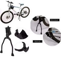 Durable Iron Bike Kickstand Black Foldable Double Leg Kickstand Bicycle Foot Support