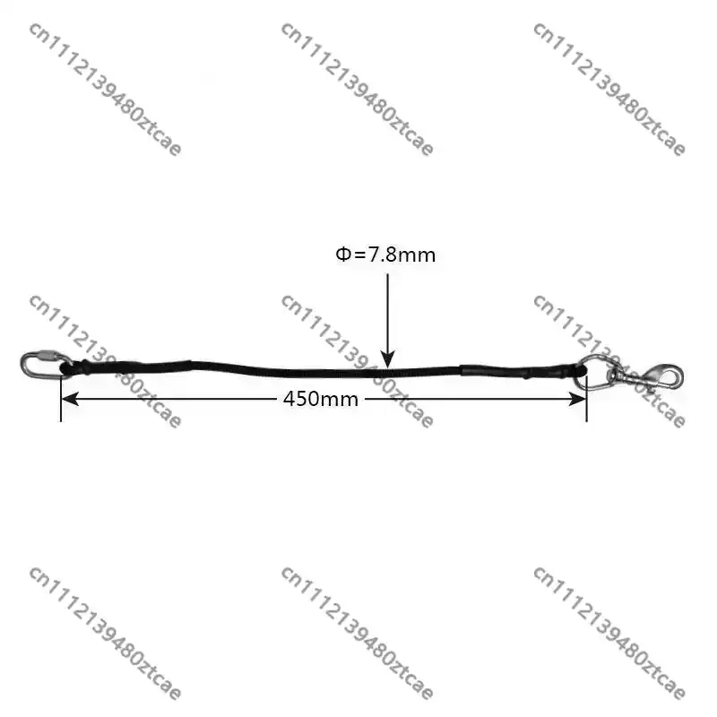 Scuba Cylinder Side‑Mount Elastic Strap Hoop Diving Gas Bottle Fixing Elastic Rope Professional Equipment Accessory