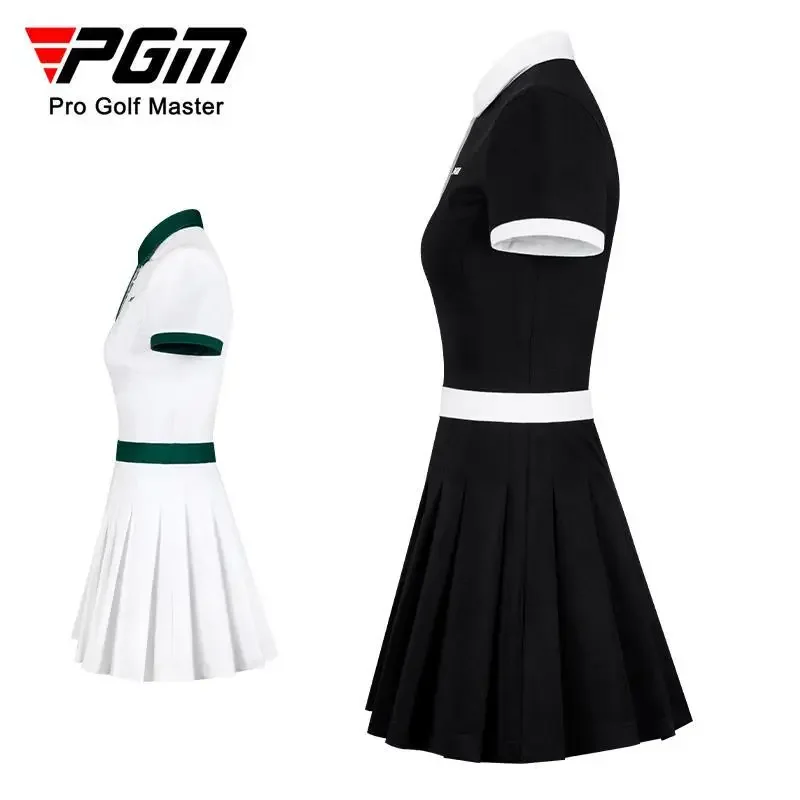 PGM New Golf Women\'s Summer Dress Slim Fit Sports Women\'s pleated skirt PGM Golf Women Dress Slim