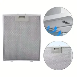 Kitchen Hood Filter Stainless-Steel Cooker Filter Mesh 350 X 285 X 9mm Hoods/range Hood Vents Grease Filter Replacement Parts