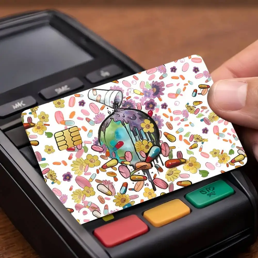 Singer J-Juice W-Wrld Credit Card Stickers Skin For Bank Debit Decorative Protection Scratch-resistant Gift 4PCS