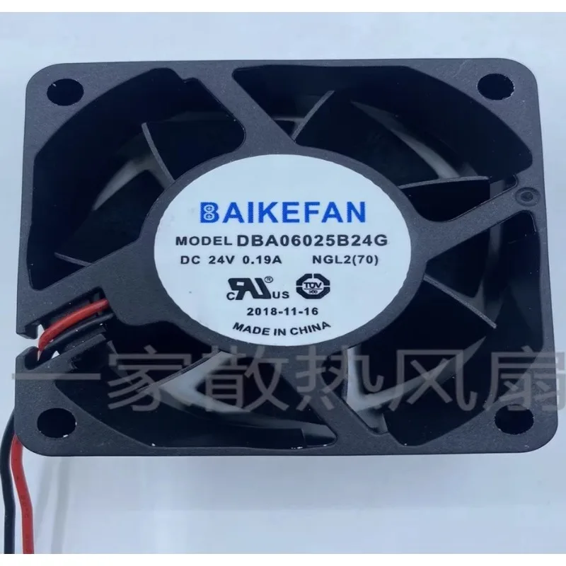 

NEW CPU Fan for BAIKE DBA06025B24G 6025 24V 0.19A 6CM Inverter Cooling Fan 60*60*25MM