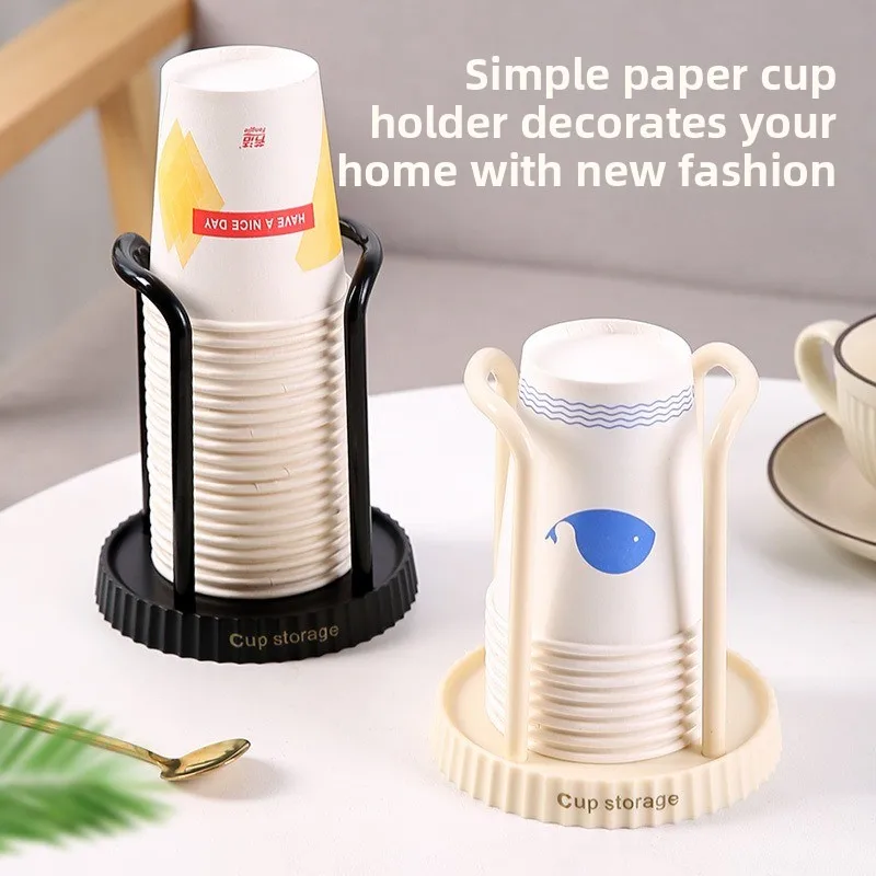 

Basic Paper Holder Disposable Organizer Rack Versatile Coffee & Bubble Tea Storage Rack Cup Extracto