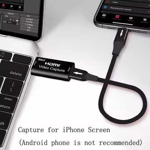 4K TV Loop 1080p HDMI Graphics Capture Card USB 2.0 3.0 Recording Box Game Live Streaming Mic In Audio Out Phone Video Recorder