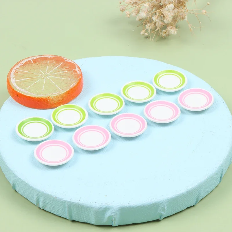 1 set duurzame mini-voedselgerechten servies miniatuur poppenhuisaccessoires