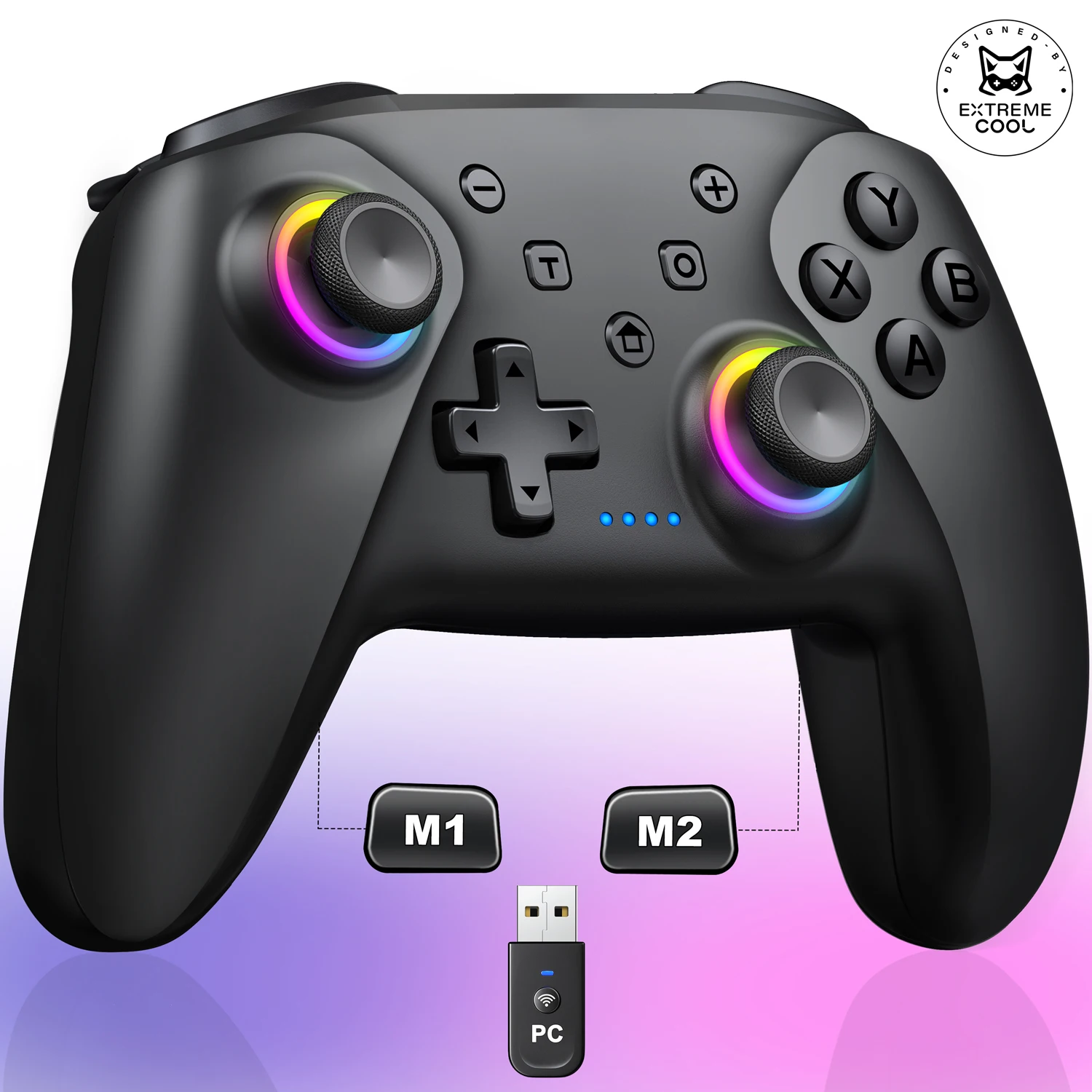 

Беспроводной игровой контроллер NC300 Dual Hall с RGB-подсветкой для Switch/Android/IOS/PC/Steam