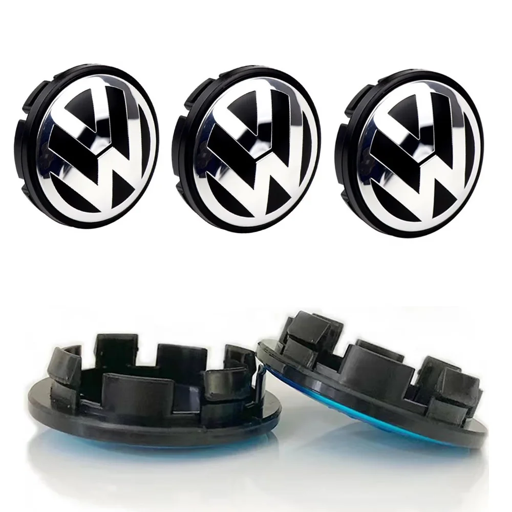 4pcs 55mm 56mm 65mm 70mm 76mm ABS Car Styling Wheel Center Cap Hub Covers Badge Accessories For VW Volkswagen 3B7601171