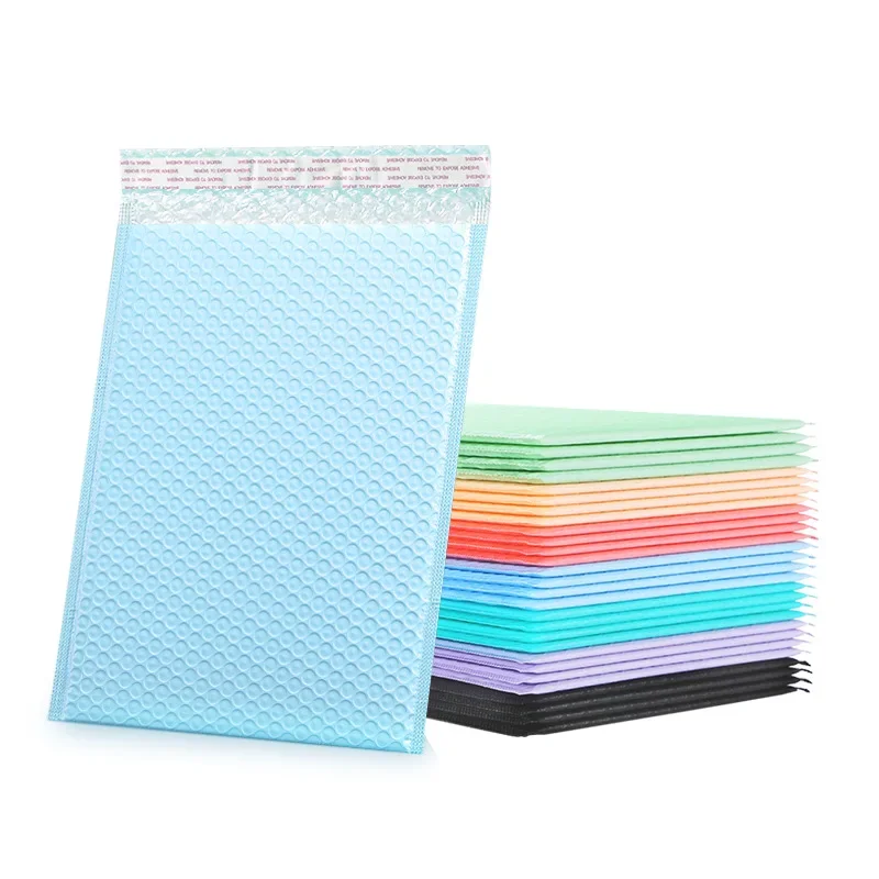 10szt PE Color Thickened Rectangular Express Bubble Bag Shockproof and Fall Proof Co Extrusion Film Bubble Bag Foam Envelope Bag