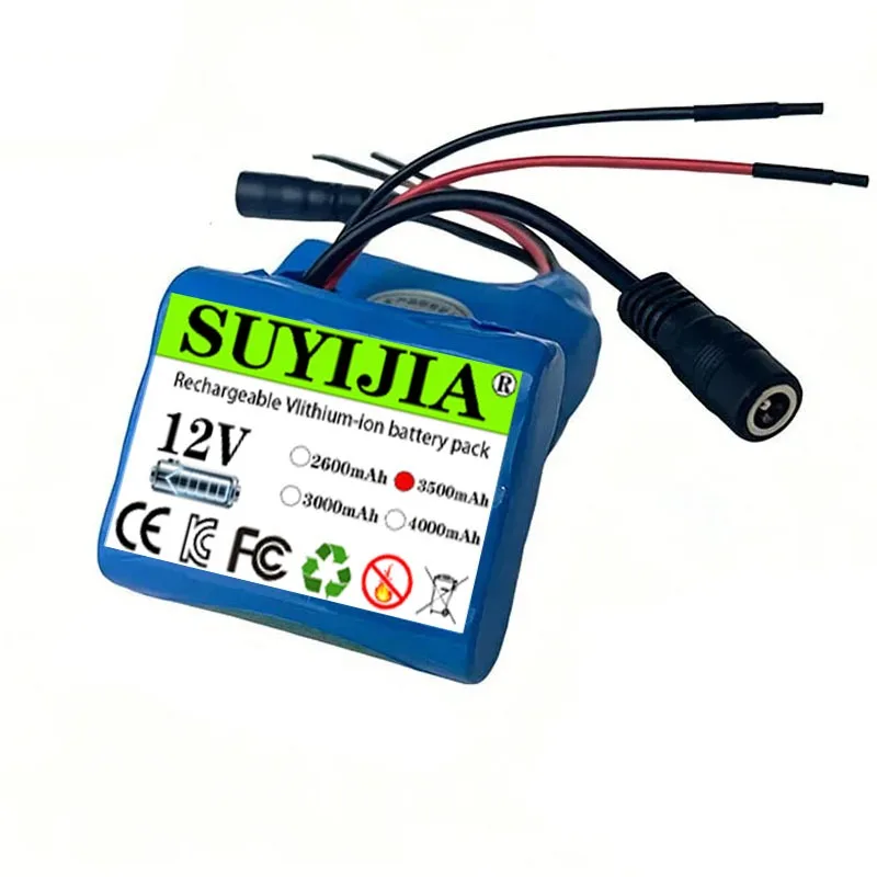 3S1P 12V 3500mAh Rechargeable Li-Ion Replacement Battery Pack with Charger - Ideal for RC Cars, Boats and More