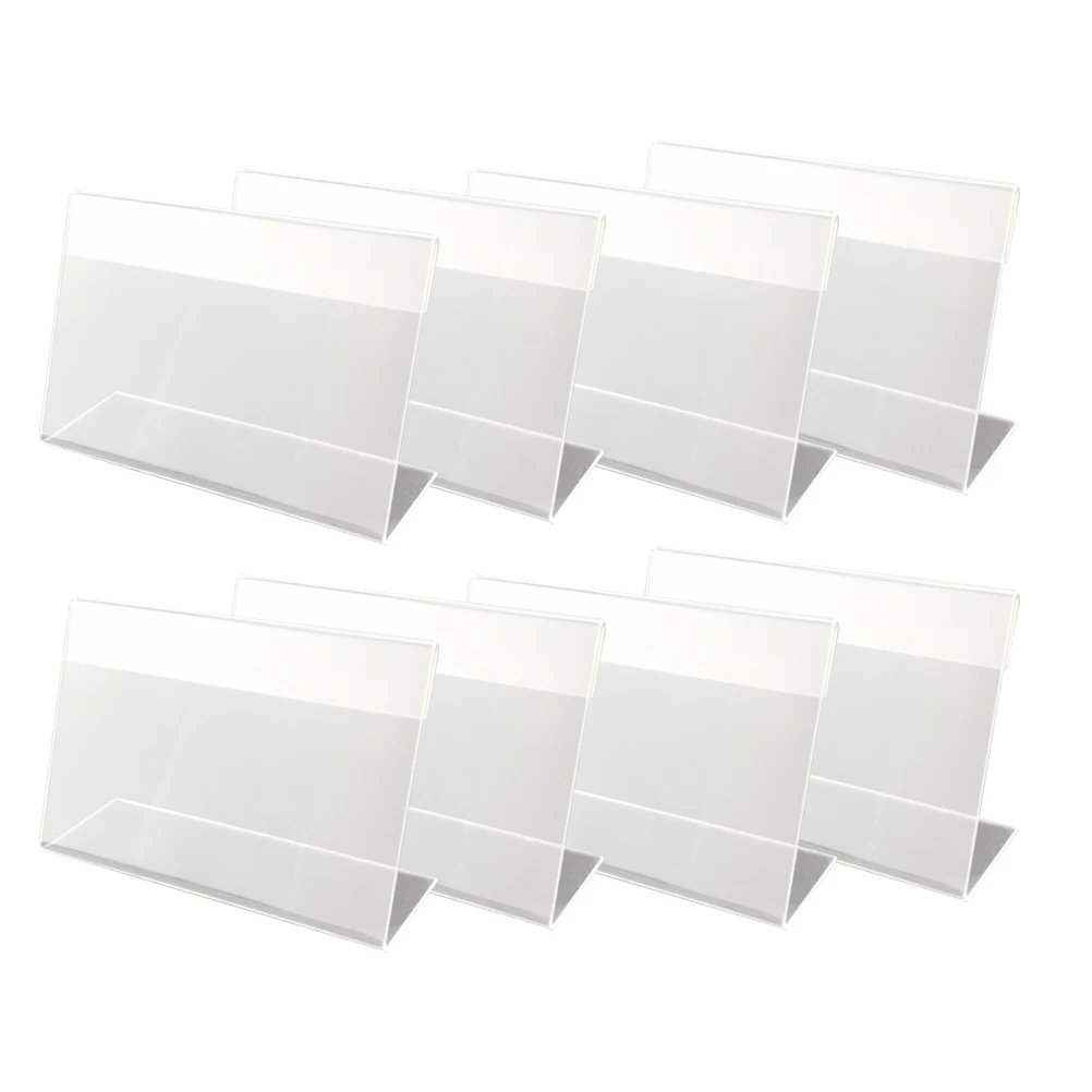 

30 Pcs Market Stall Display Acrylic Price Tag Office Shelves Supermarket Tags Work Desk