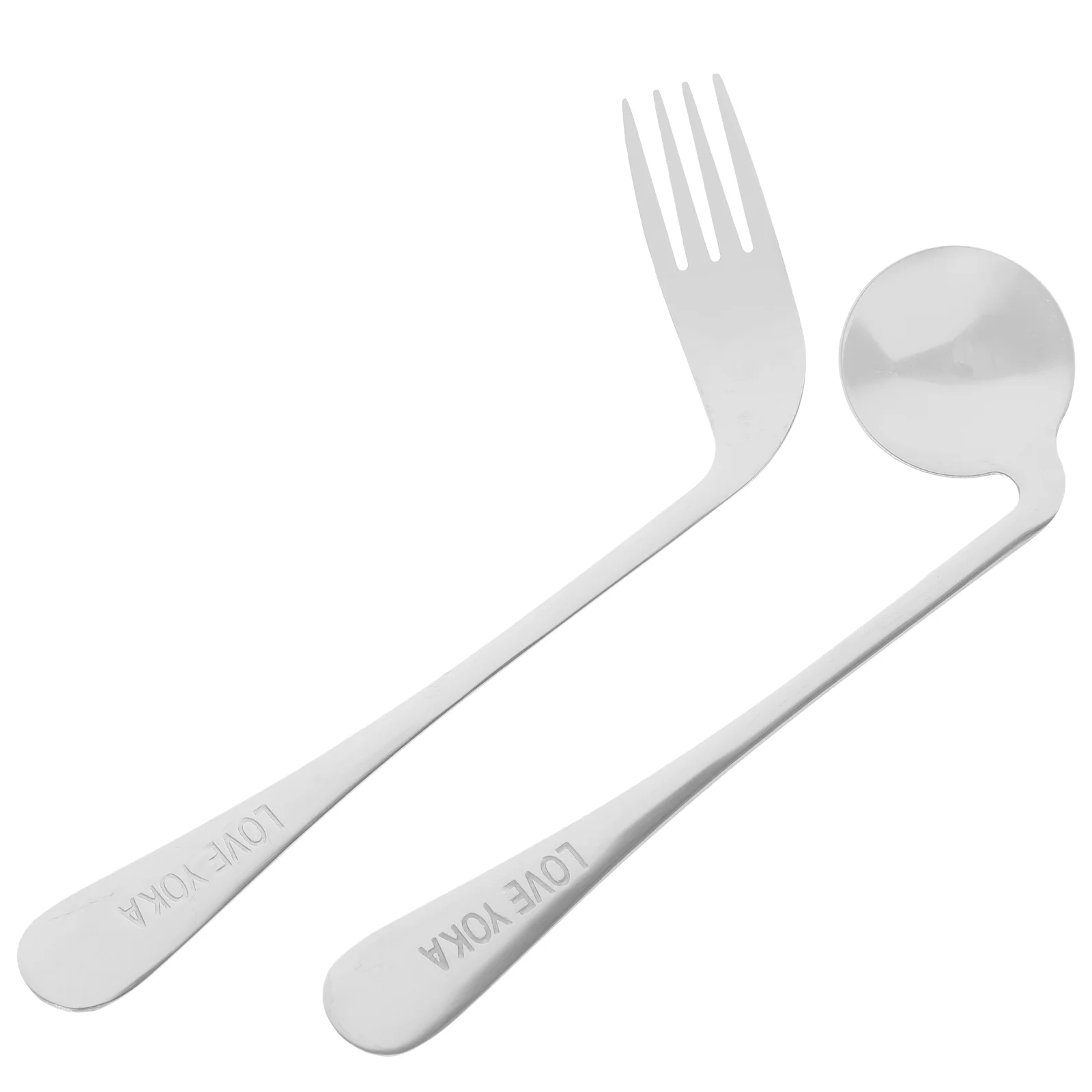 Angled Fork Patients Elbow Spoon Eating Feeding Cutlery Set Assist Tableware Elderly