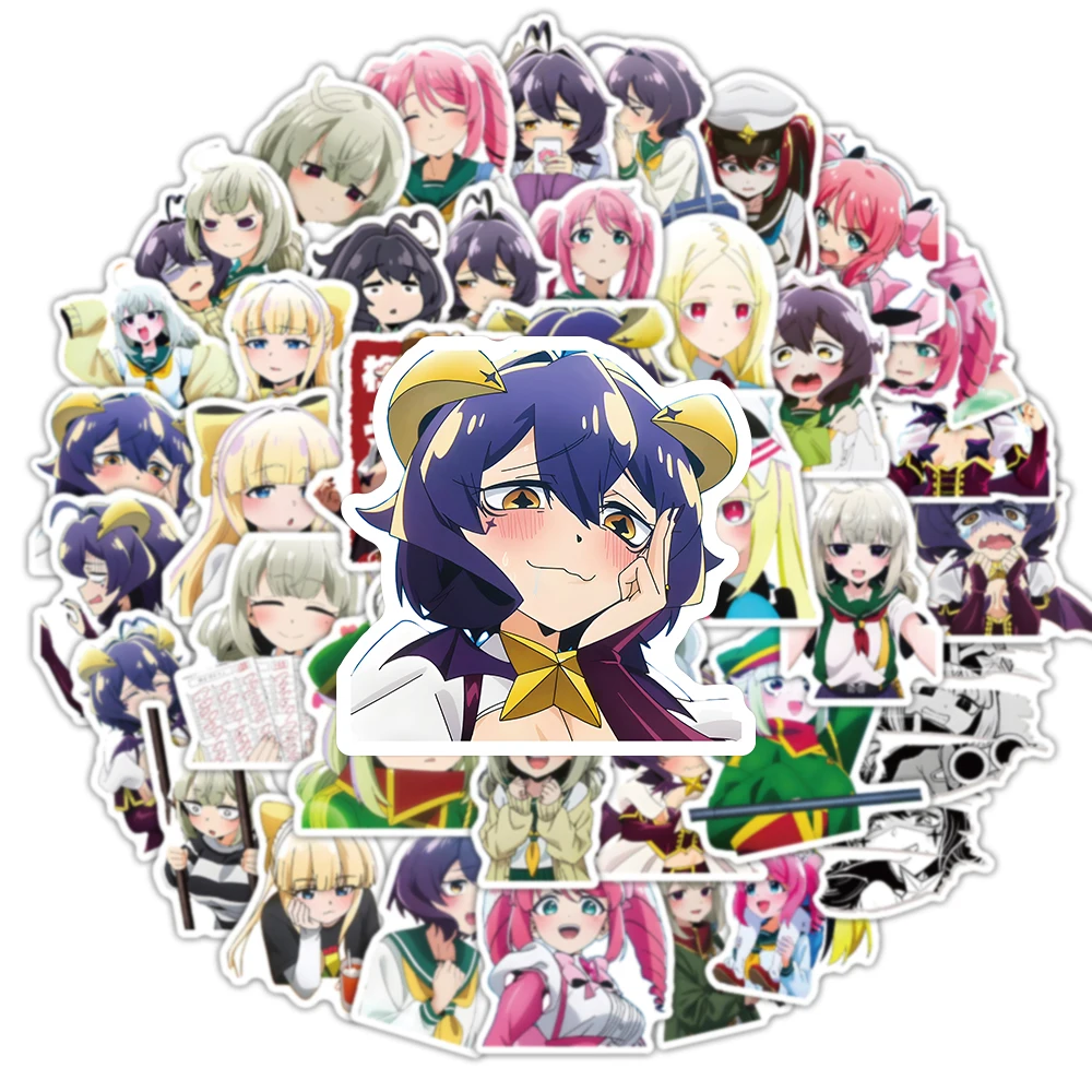 50pcs Japanese Anime Gushing Over Magical Girls Series Graffiti Stickers Suitable for Desktop Wall Room Decoration DIY Sticker