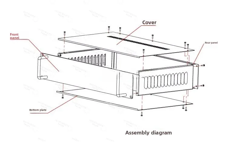 19-inch 4U standard chassis, rack-type 4U plug-in box, processing custom non-standard sheet metal chassis, industrial control