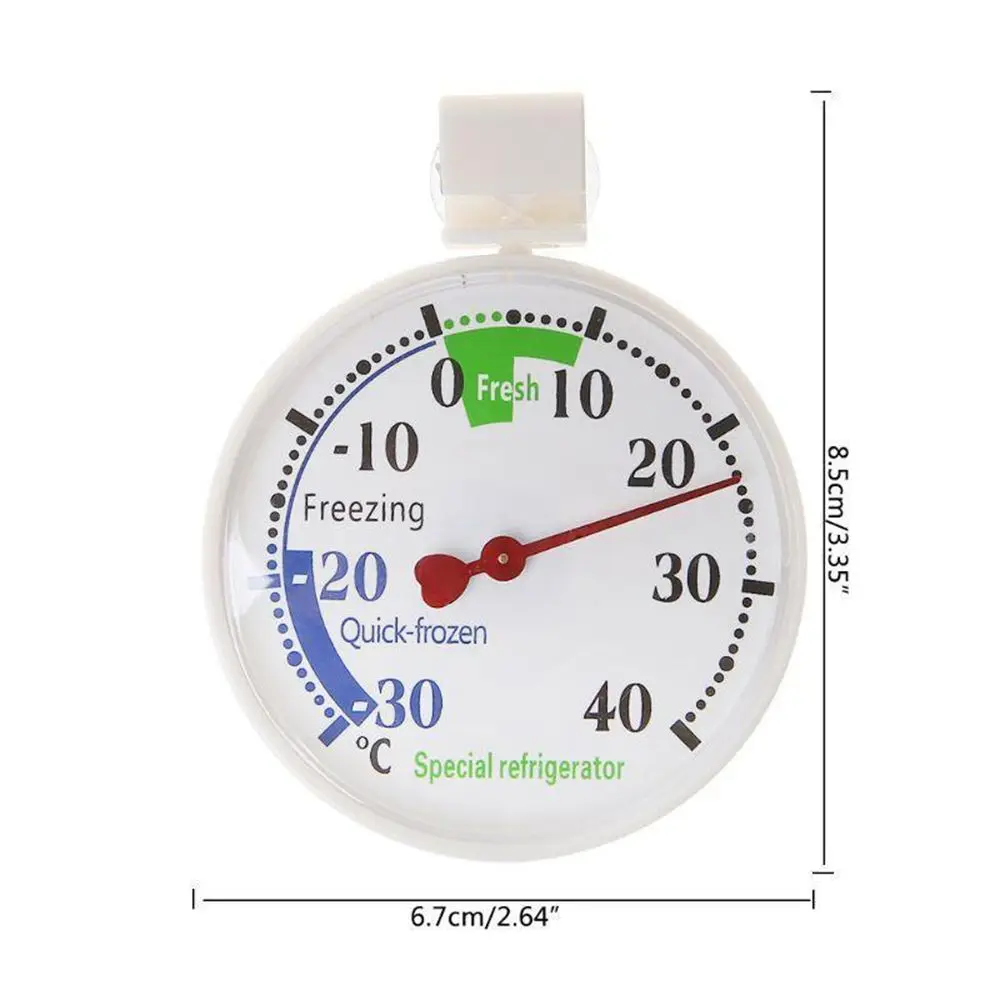 Cup Circular Thermometer Fridge Refrigeration Temperature Gauge Refrigerator Freezer Thermometer Measurement Tools