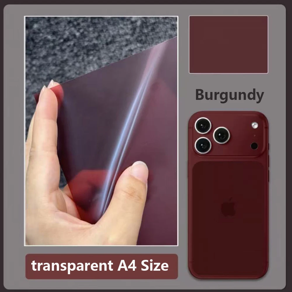 FONLYU 10 szt. Folia zmieniająca kolor do tylnej obudowy telefonu A4, maszyna do pakowania próżniowego, do iPhone 18 17 16 15 14 13 Pro Max — zdjęcie produktu 2