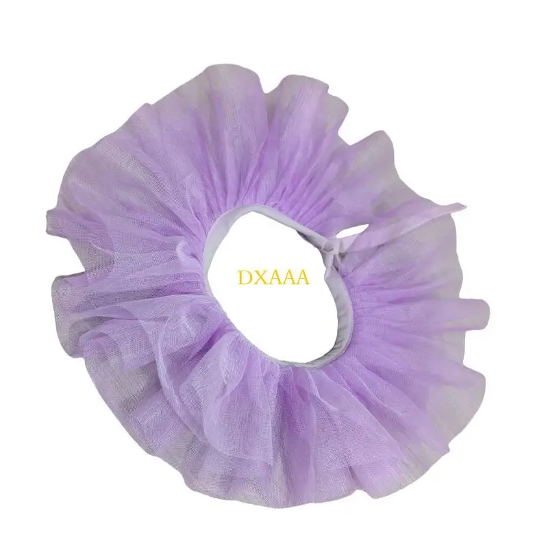 

DXAA Ретро тюлевое колье с оборками из искусственного воротника, ожерелье для маленьких девочек, многослойное сетчатое ожерелье