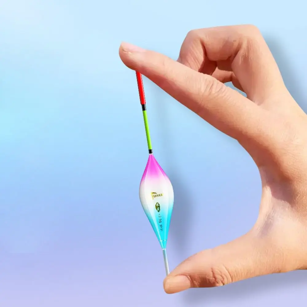 2pcs New High Sensitivity Shallow Water Floating Bold Hollow Tail Eye-catching Fish Float Fishing Accessories Water Skin Float
