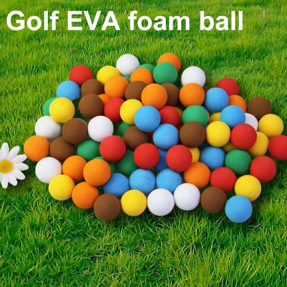 Non-fading Foam Golf Balls Premium Lightweight Eva Foam Golf Balls for Kids Realistic Feel Long Lasting Limited for Backyard