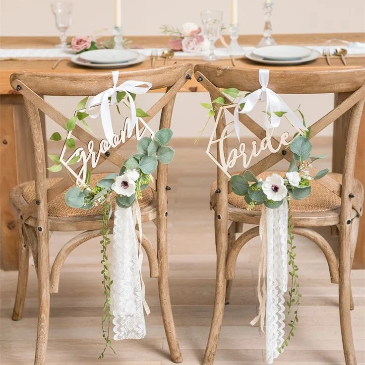 Classic High Quality Hotel Furniture Royal Fancy Cross Back Event Plastic Wood Banquet Wedding Chair