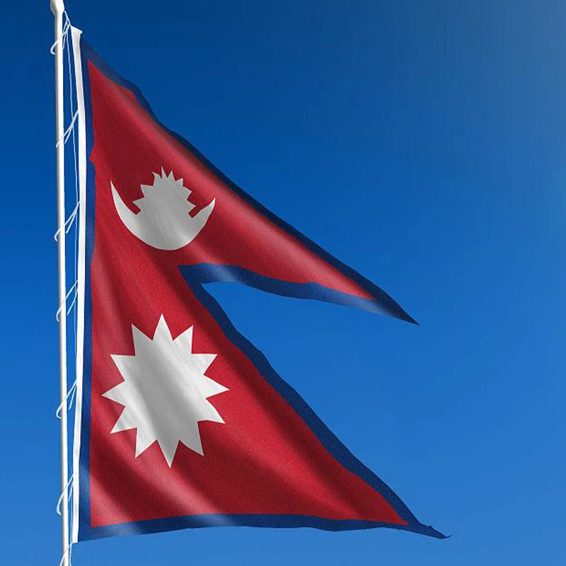 90x150cm  Nepal Flag  hanging polyester National Of Nepal banner