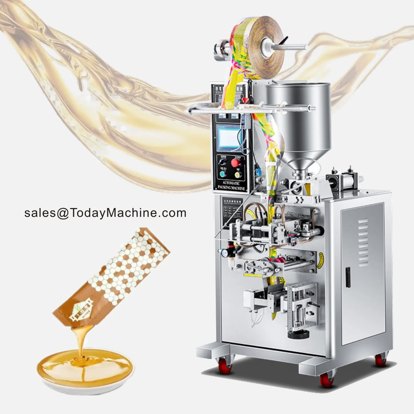 Automatic Liquid Stand Up Pouch Ketchup Doypack Packing Machine Sauce Filling Premade Bag Packaging Machine