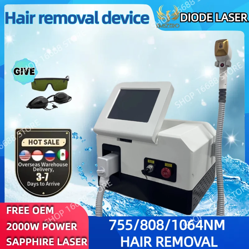 

Diode Laser 755/808/1064nm 3 Wavelength Permanent Hair Removal Cooling Painless Laser Hair Removal Alexandrit laser