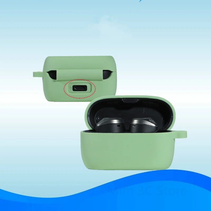 لجابرا النخبة 75t/النخبة النشطة 75t لينة سيليكون واقية تماما الجلد غطاء مع سلسلة المفاتيح ل جبرا النخبة 75t سماعات