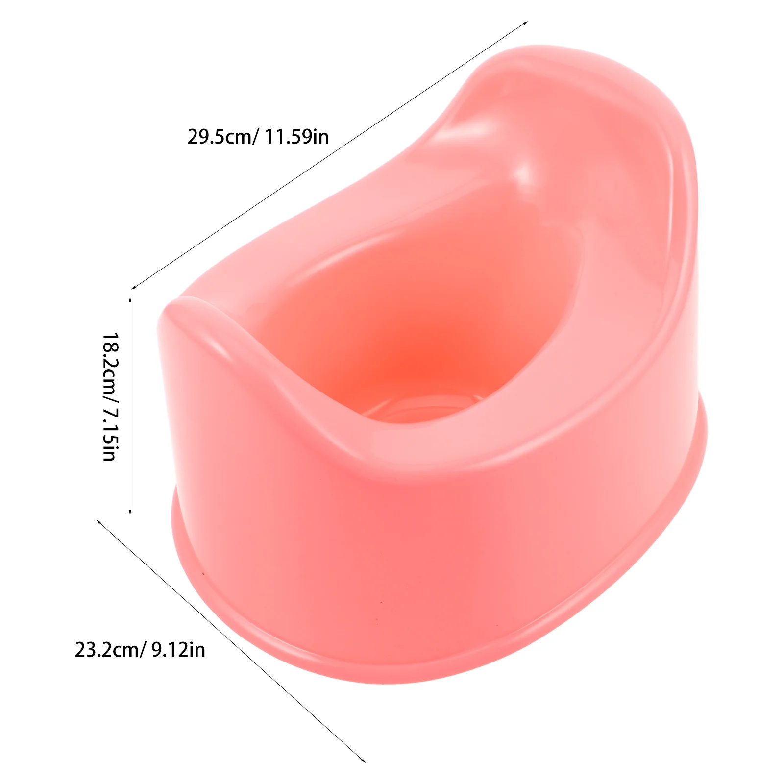 Przenośny nocnik dla malucha, różowy, składany, stabilny, idealny na podróże, do samochodu, na kemping, do użytku wewnątrz i na zewnątrz.