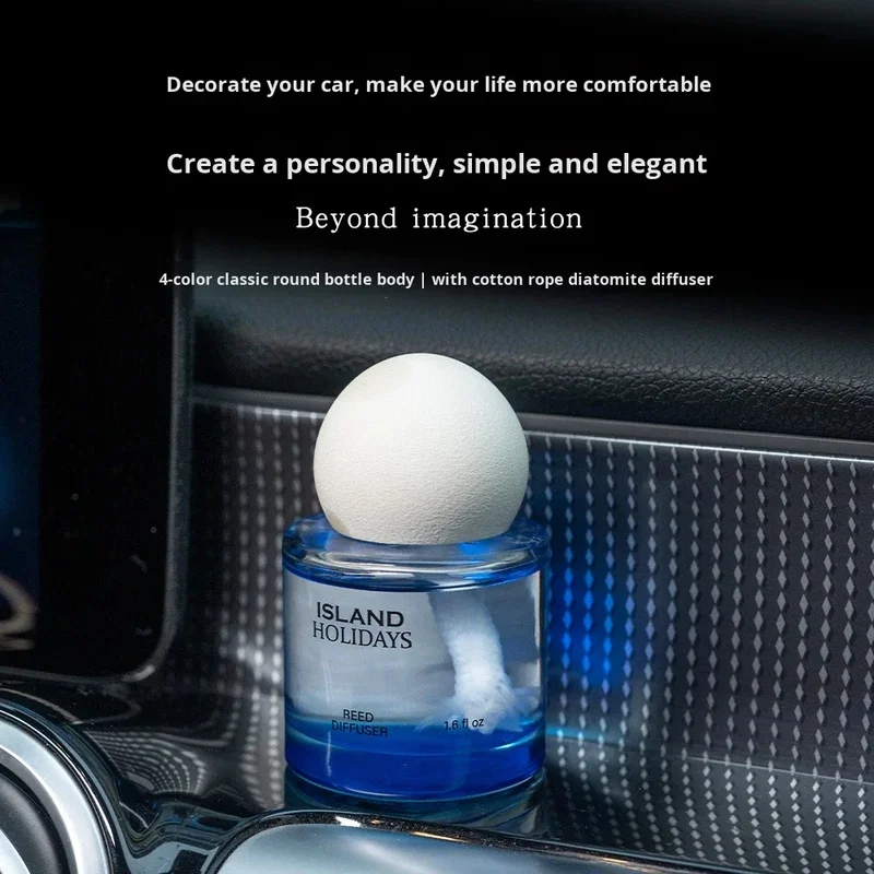 New Eco-friendly High-end Car Perfume Home Decoration Light Fragrance Long-lasting Scent Deodorant Air Freshening Diatom Mud view 3