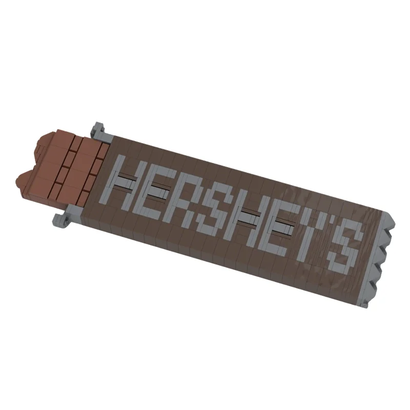 

320 деталей MOC: Конструктор «Батончик Hershey's», развивающая игрушка, подарок на Рождество, идея для творчества своими руками, образовательная игрушка, подарок на день рождения, для сборки