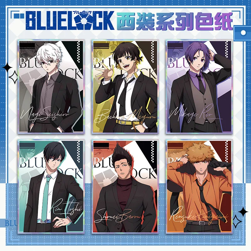 الأزرق قفل أنيمي سلسلة مفاتيح مصنوعة من الأكريليك حجم كبير 20 5x14 5 سنتيمتر الليزر حافة الأزرق السجن سلسلة الأزرق قفل تأثيري البضائع أنيمي #2