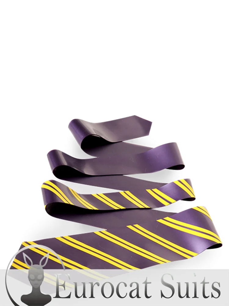 Latex Fasion  with two contrasting colour strips perfectly Tie made from good heavy-duty rubberavailable in Plain Club designs