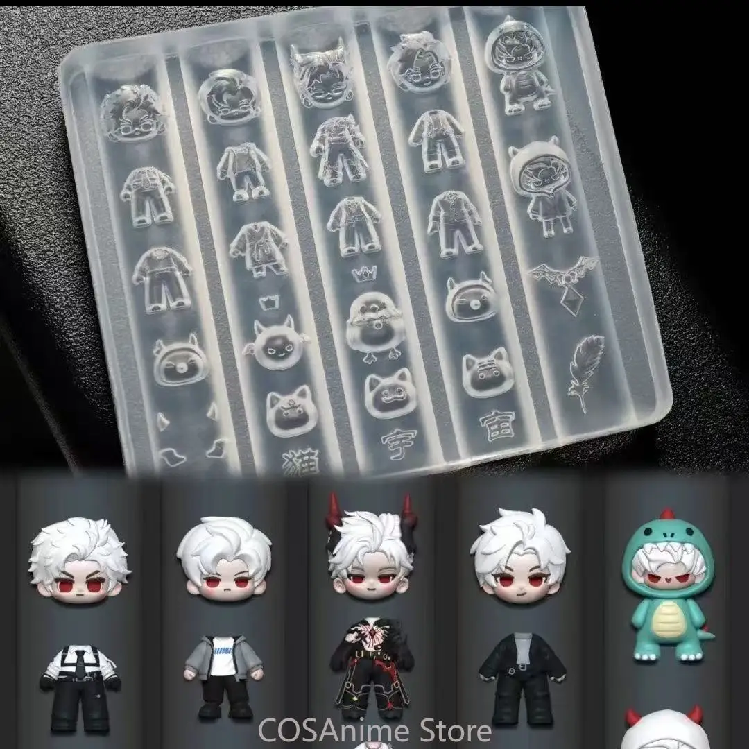 

Love and Deepspace Sylus Cosplay Silicone Nail Art Mold Anime Cartoon DIY Design Nail Charm Girls Birthday Gifts