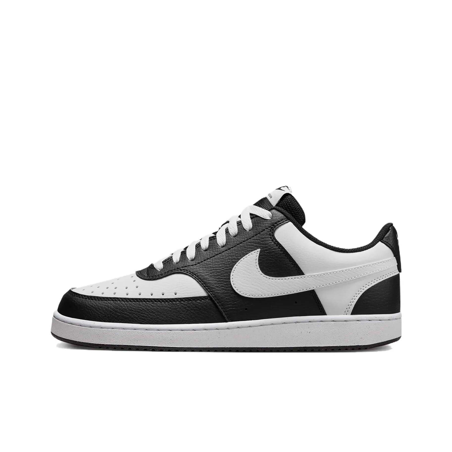 Nike Court Vision Breathable Low top Skateboard Shoes Men's Black White HM9862-001
