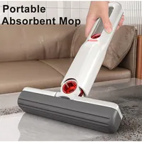 Mini Folding Mop Powerful Squeeze Home Cleaning Mops With Sponge Self-squeezing Floor Washing Mops Desk Window Car Clean Tools