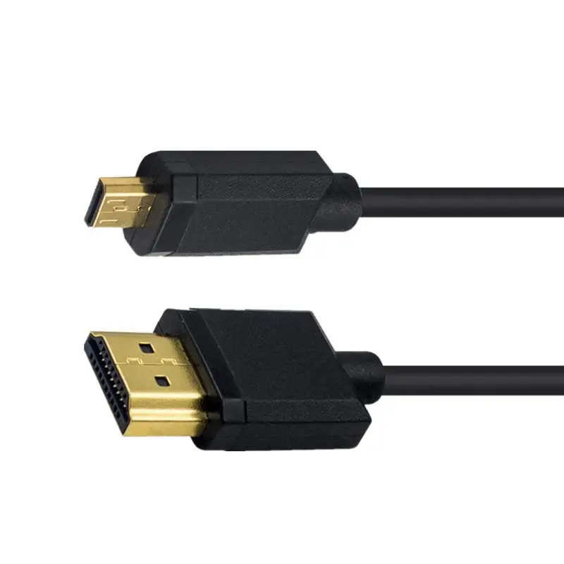 Cable de datos de Alta Definición Compatible con HDMI, cámara Digital, Cable Compatible con Micro HDMI, versión 2,0, 4k * 2k @ 60HZ