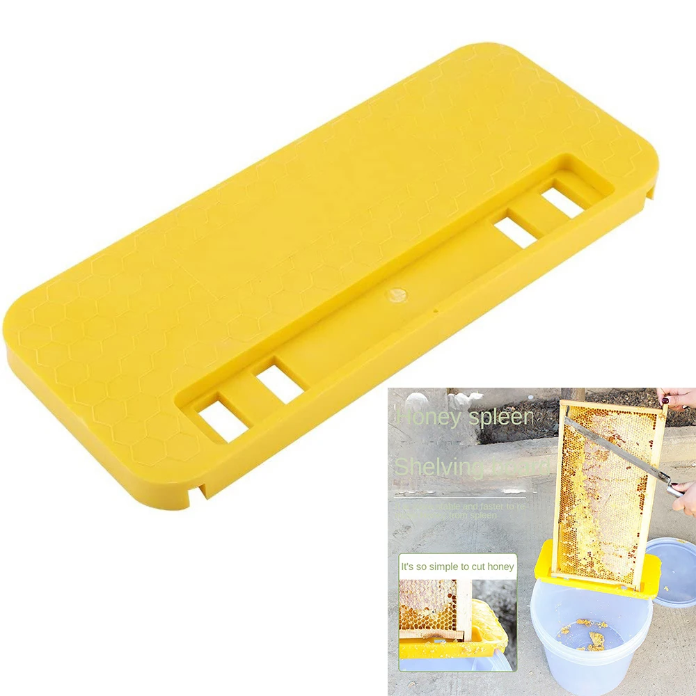 

1PCS Bee Honey Bucket Bracket Frame For Nest Honeycomb Collect Board Shelf Plastic Thicken Yellow Beekeeping Products Supplies