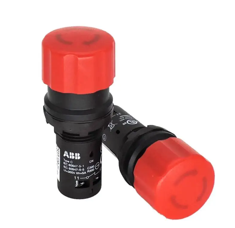 

Genuine CE3T-10R-11 Emergency Stop Pushbutton Switch Self-Locking Rotary Reset 22mm Current 5A CE3T-10R-01 CE3T-10R-02