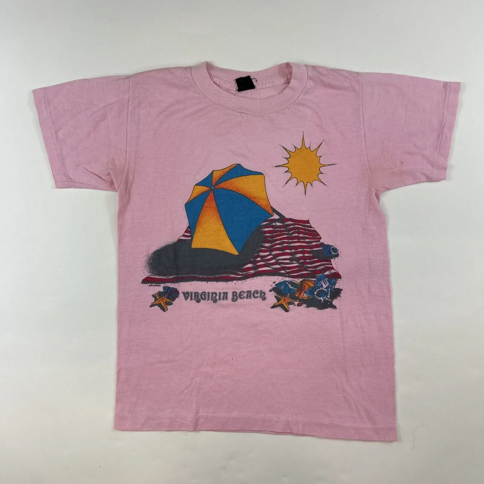 Vintage Virginia Beach T Shirt Size S