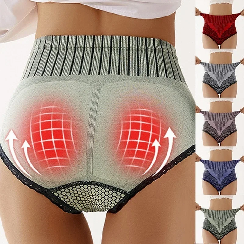 New Women\'s Panties Underwear Seamless Briefs High Waist Underpanties Bodyshaper Ladies Female