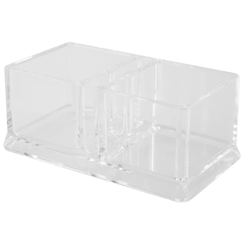 2 Lattices Clear Acrylic Tea Bags Holder Coffee Sugar Bag Boxes Acrylic Storage Organizer Case 15X8X6cm