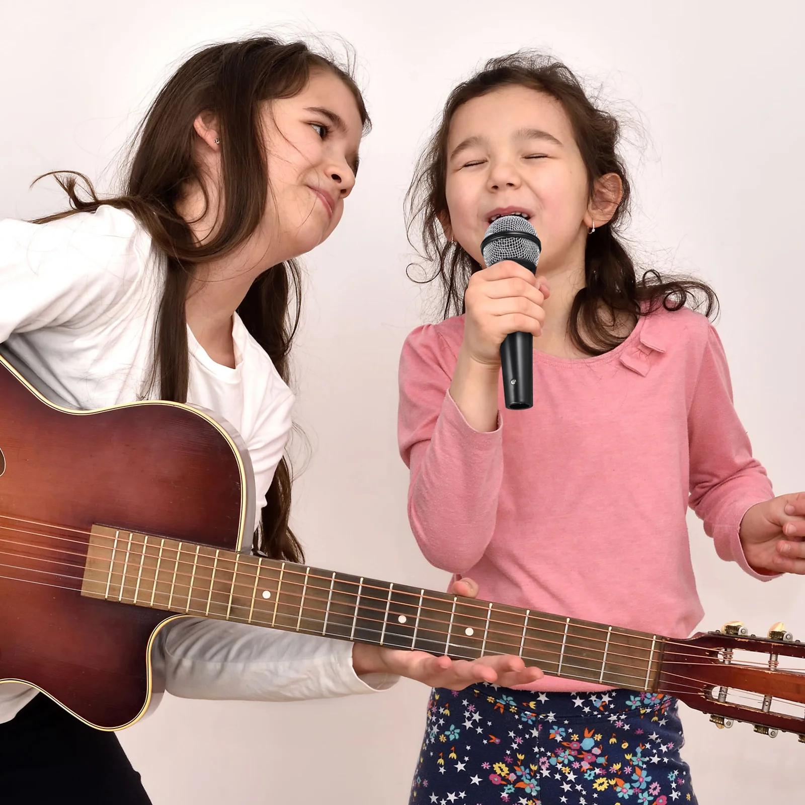 4 個の偽マイクセットプラスチックマイク小道具子供パーティー学校ステージパフォーマンスごっこ遊びマイク用