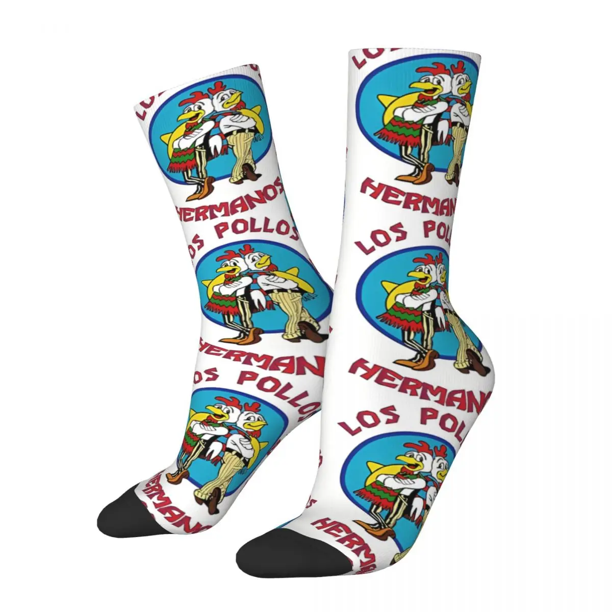 

Movie Breaking Bad Los Pollos Hermanos Men Women Socks Outdoor Novelty Spring Summer Autumn Winter Stockings Gift