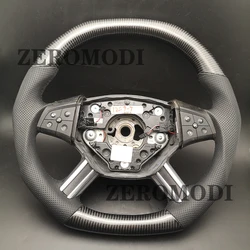 100% Real Carbon Fiber Steering Wheel For Mercedes Benz W164 W245 W251 ML GL B R Class 300 350 400 2006 2007 2008 2009